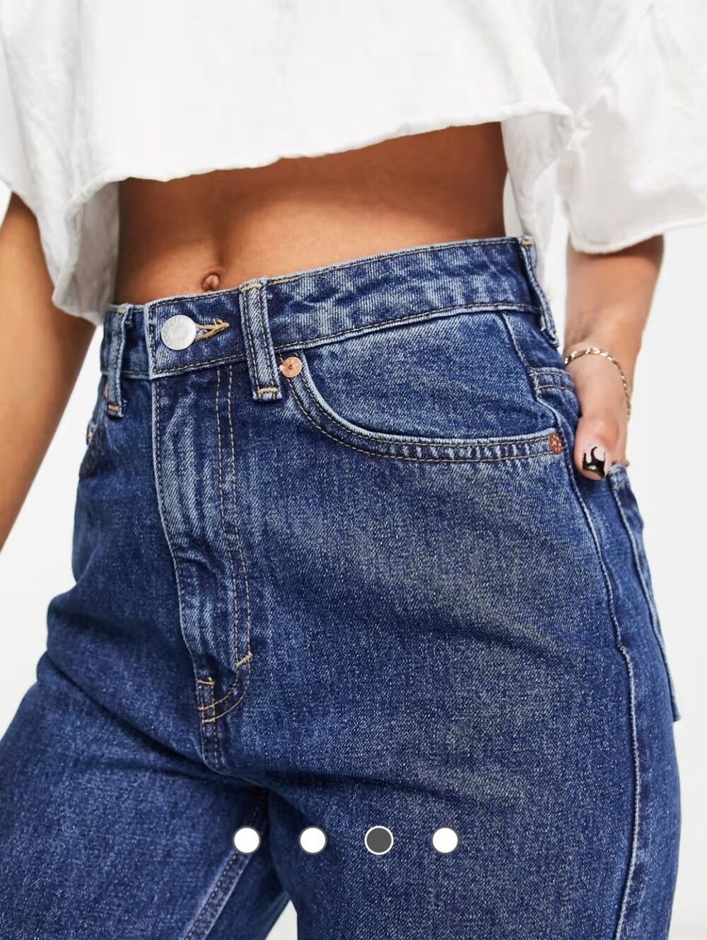 Weekday Rowe High Rise Straight Leg Jeans - Picture 6 of 6